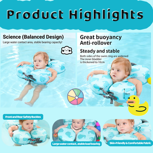 Flotador de Natación para Bebés WaterDream, Diseño de Dibujos Animados, No Inflable, de PVC, Portátil, con Soporte para Axilas, de 3 <span class=keywords><strong>Meses</strong></span> <span class=keywords><strong>a</strong></span> <span class=keywords><strong>4</strong></span> <span class=keywords><strong>A</strong></span>ños, Anti-Compresión en <span class=keywords><strong>el</strong></span> Cuello - Product Image 3