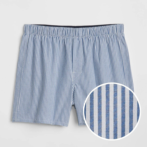 Boxer court en coton imprimé pour homme, sous-vêtements mi-taille, caleçons pour homme, bande élastique respirante, boxer court pour homme - Product Image 1