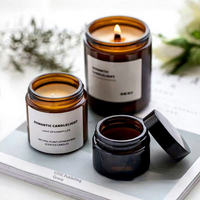 Bouteille en verre brun parfumée 50ml 60ml 100ml 120ml 150ml 250ml, pot à bougie vide, support à bougie givré, personnalisable