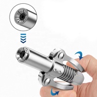 Coupleur de graissage ZM 12000 PSI robuste à verrouillage et déverrouillage rapides, double commande manuelle, pistolet à graisse NPT 1/8 sans fuite