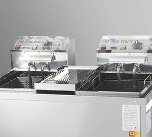 Freidora Eléctrica de Acero Inoxidable con Doble Tanque, Dos Tanques Grandes para Aceite, Calentamiento de Alto Rendimiento, Fácil Ajuste de Tiempo y Temperatura, Analógica - Product Image 5