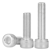 Vis à tête cylindrique à empreinte hexagonale en alliage d'aluminium 6061 M5 M6 M8 M10, filetage métrique léger, fixation à filetage hexagonal