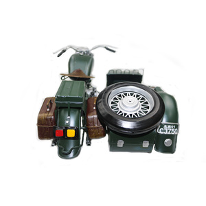 Offre Spéciale voiture sidecar modèle fer artisanat ornement à la main trois roues moulé sous pression Changjian 750 moto modèle pour la décoration intérieure - Product Image 3