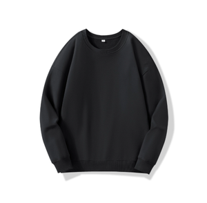 Suéter Grueso de Terciopelo Súper Suave de 460 g, Overol con Logotipo Estampado, Cuello Redondo en el Hombro - Product Image 3