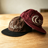 Gorra de Visera Plana de Algodón Lavado Estilo Vintage, con Logotipo Bordado Personalizado, Cómoda, Suave, Informal, para Exteriores, Estilo Urbano, Snapback