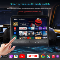 Monitor Iklan Kursi Belakang 10.1 inci ViewTech Wholesale Taxi, Manajemen Informasi Cloud, Layar Sandaran Kepala Android LCD