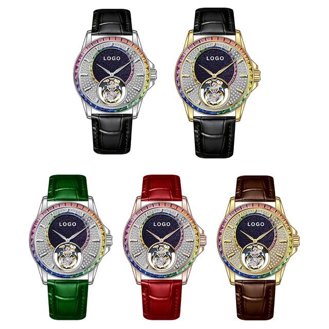 OEM/ODM New Design Men's Multifunctional Tourbillon Watch Luxury Sapphire 316L Steel Waterproof Automatic Mechanical Watches