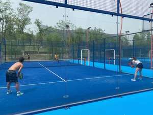 JSMC prezzo di fabbrica 12mm in vetro temperato Padel panoramico racchette da Tennis <span class=keywords><strong>corte</strong></span> Perruque coupé - Product Image 2