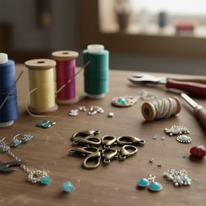 Chiusure a Moschettone Ilan 23mm Bronzo Antico 6 Pezzi Componenti per Gioielli - Product Image 2