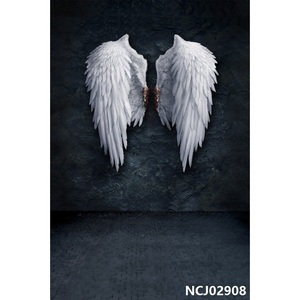 Ángel diablo alas nubes recién nacido fotografía telones de fondo vinilo foto fondos cumpleaños fotófono Baby Shower <span class=keywords><strong>Photocall</strong></span> - Product Image 2