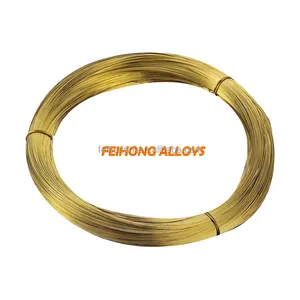 Alambre de laton, c28000, h62, 0.2-12.0mm diâmetro auto-serviço, marca feihong, fio de latão de corte