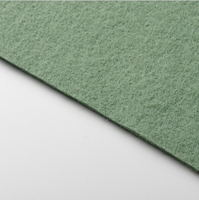 Fabricants de tapis rond 100% polyester, tissu non tissé à aiguilles pointue, pour les tapis de table et les tapis