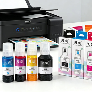 Bouteille d'encre de recharge Premium E002 T03X T002 compatible avec les imprimantes Epson EcoTank L4150 L4160 L6170 L6190 - Product Image 1