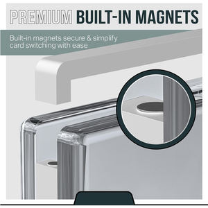 Psaed कार्ड धारक ऐक्रेलिक 8 मिमी एंटी-जंग पूर्व-इकट्ठे संग्रहणीय स्लैब प्रदर्शन मामले - Product Image 5