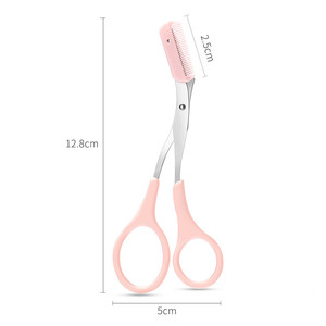 Tijeras profesionales de fábrica para cejas para mujeres, herramienta de belleza, tijeras para cejas con peine - Product Image 5