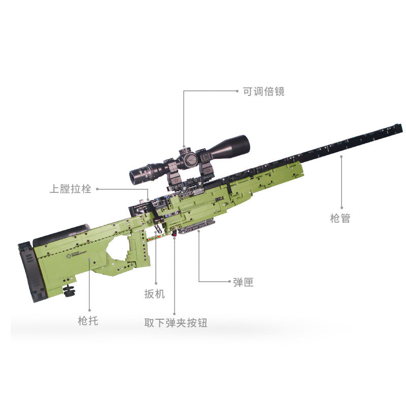 XINGBAOホット販売24002スナイパーライフル銃セットモデルおもちゃABS