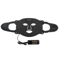 Masque facial LED en silicone 4 couleurs avec 240 perles lumineuses LED, appareil portable pour les soins quotidiens et après le yoga – Vente en gros usine