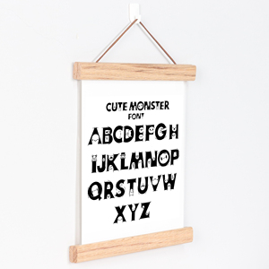 8 in Solid Oak <span class=keywords><strong>Canvas</strong></span> poster print Art Wall Hanging Display Hanger <span class=keywords><strong>con</strong></span> cornice in legno <span class=keywords><strong>con</strong></span> <span class=keywords><strong>stampa</strong></span> magnetica - Product Image 2