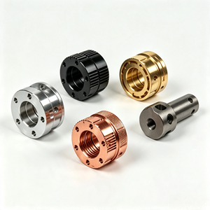Manchon moleté CNC sur mesure OEM, en aluminium, cuivre, laiton, acier inoxydable, usiné, haute précision, fileté, pour connexion mécanique - Product Image 5
