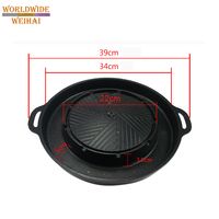 2022 noir Commercial BBQ plateau en aluminium enduit de poudre moderne coréen Hotpot soupe Table extérieure Hotpot soupe Table BBQ chaud table