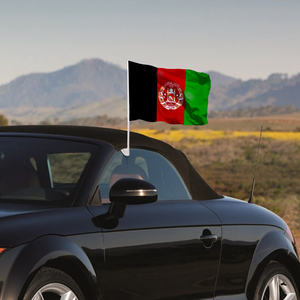 Tùy chỉnh-có Kích thước khuyến mại Afghanistan xe cờ 12x18 cá nhân Polyester cửa sổ xe cờ với thanh nhựa - Product Image 6