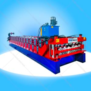 Automatische Russische Typ Xinnuo C10+C21 Farbstahl-Doppelschicht-Metalldachplatten-Formmaschine mit Motor - Product Image 2