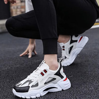 Chaussures de sport tendance pour hommes 2026 avec logo personnalisé, baskets épaisses, mode, respirantes, légères, confortables, pour jeunes, course et marche