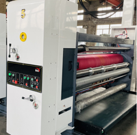 Máquina Plegadora, Encoladora y Cosedora de Cajas de Cartón Corrugado Industrial Moderna ZH-FFG, Plegadora, Encoladora y Empacadora Flexo en Línea