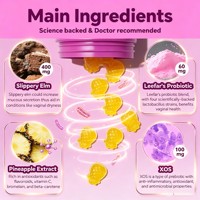 Gummies Probiotiques OEM ODM pour Femmes avec Extrait d'Orme Rouge et d'Ananas – Favorise l'Équilibre du pH et la Santé Vaginale – Complément Alimentaire