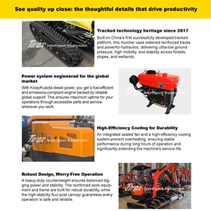 Moteurs diesel pour mini-excavatrice avec broyeur forestier, idéal pour les forêts en pente - Product Image 4