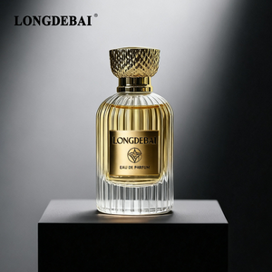 Custom Luxury Round Glass Perfume <b>Bottle</b> 100ml Clear Crimp Empty Perfume <b>Bottles</b> with Pump Sprayer and <b>Plastic</b> Cap - Product Image 5
