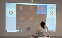 Interactive Infrared Projection XOX Système de jeu Réponse rapide Digital Tic-Tac-Toe Soccer Wall School Shopping Mall
