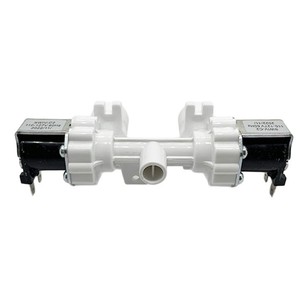 Válvula de entrada doble para lavadora Swiv C2 4517 de tres vías con puertos rojo y azul para uso en electrodomésticos - Product Image 3