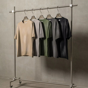 Camiseta de Algodón de Alta Calidad para Hombre, Color Sólido, Básica, Manga Corta, Suave, Transpirable, Corte Regular, para Uso Diario en Verano - Product Image 1