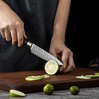 Couteau utilitaire de cuisine de haute qualité de 5 pouces, fait à la main, ambidextre, couteau à fruits avec manche en bois Pakka