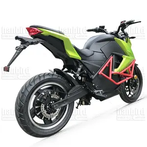 Red and green contrast color trend metal sense irregular design 2000W high-power electric motorcycle