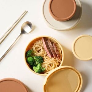 Reusable Silicone Lunch Meal Box Microwave Heating Special & Sealed for Food Preservation for <b>Presents</b> - Product Image 2