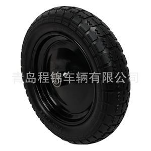CJ Solid Tire 14.5x4.80/4.00-8 Flat Free Caster Wheel For Tool Use - Product Image 2