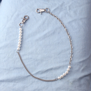 European American Retro Body <b>Chain</b> Imitation Pearl Decorative Waist <b>Chain</b> For Pants Daily Wear Single Lap Style - Product Image 3