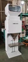 Einfache Bedienung Fabrik Großhandel Dual Hopper Halbautomat ische Getreide waage 5-25kg Beutel Verpackung Nähgarn Produktions linie
