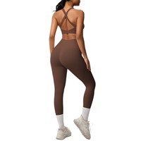 10 Kleuren Boterachtige Zachte Sport Set Kleding Vrouwen Gym Fitness Kleding Hoge Taille Workout Leggings Yoga Sets Met Zakken