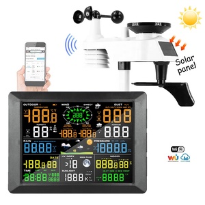 0310 Kỹ Thuật Số Thời Tiết Trạm UV Chỉ Số Loại 9 Trong 1 Màn Hình Lớn Trong Nhà Và Wifi Kết Nối Ngoài Trời Cảm Biến Kỹ Thuật Số Thời Tiết Trạm - Product Image 1