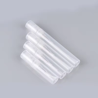 Livraison rapide, flacon pulvérisateur de parfum miniature en plastique transparent à clipser, vide, 2 ml, 3 ml, 4 ml, 5 ml, pour échantillon, test, atomiseur