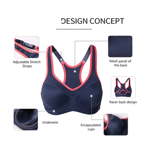 Sujetador deportivo sin costuras de alto soporte para mujer personalizado al por mayor personalizado Fitness Top transpirable característica - Product Image 5