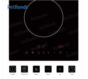 Certifications CE CB Produits de cuisson 3500W 30cm 2 Plaques <span class=keywords><strong>Plaque</strong></span> de Cuisson Verre Noir Double Cuisinière à Induction Électrique Maison Cuisine Ménage - Product Image 2