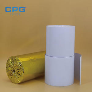 Papier thermique de caisse de supermarché et de reçu de PDV pour distributeur automatique, haute sensibilité, 80x80mm, 55gsm, 70gsm, vente en gros d'usine - Product Image 1