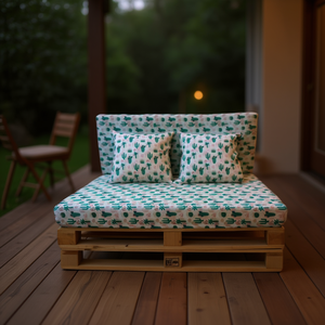 Coussin de palette en éponge de 12 cm - 4 coussins de palette pour siège et oreiller - Product Image 2