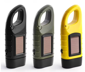 Solar & Hand Crank Powered Flashlight Dual Energy Source High Lumen Output & Compact Design Led Emergency Flashlight - Product Image 1