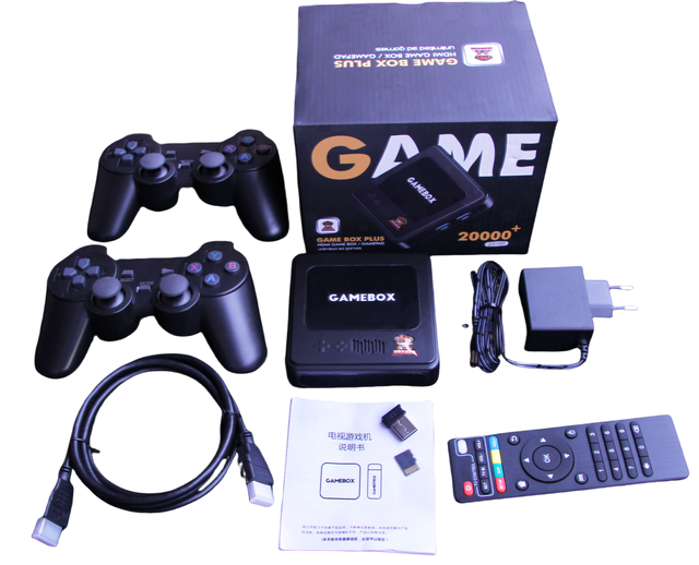 G10 Retro Video Game Console Dual System 4K HD TV Player with 50 Emulators Supports FC GBC MD Formats EU & US Plug