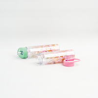 Bouteille d'eau portable créative en plastique avec bec verseur et paille, motif floral personnalisé, pour femmes et enfants, idéale pour les sports de plein air et la consommation directe